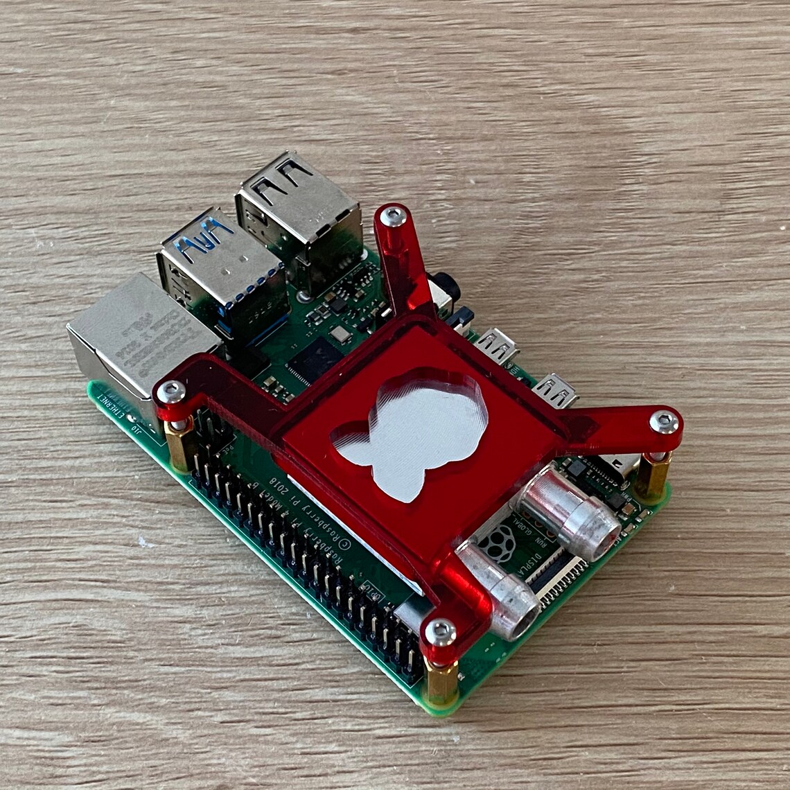 Red Water Cooling Block Kit for Raspberry Pi 4 Etsy