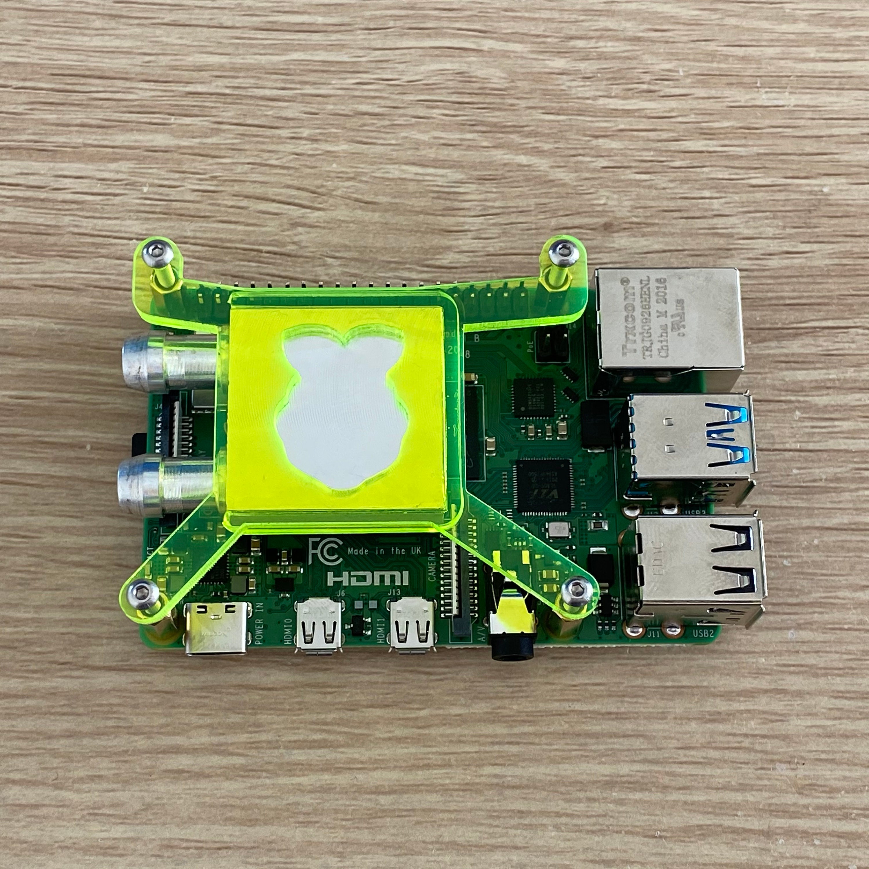 Boitier Raspberry Pi 4 en aluminium, 2 ventilateurs - Maroc