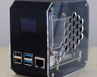 Raspberry Pi 4B Desktop Computer Case