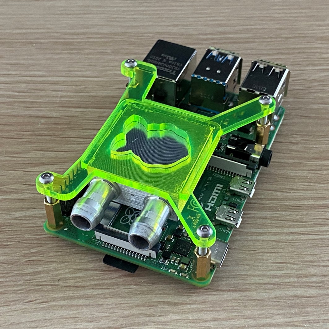 Green Water Cooling Block Kit for Raspberry Pi 4 Etsy UK