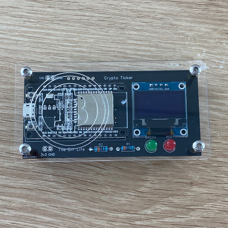 Bitcoin Price Ticker DIY Kit Etsy