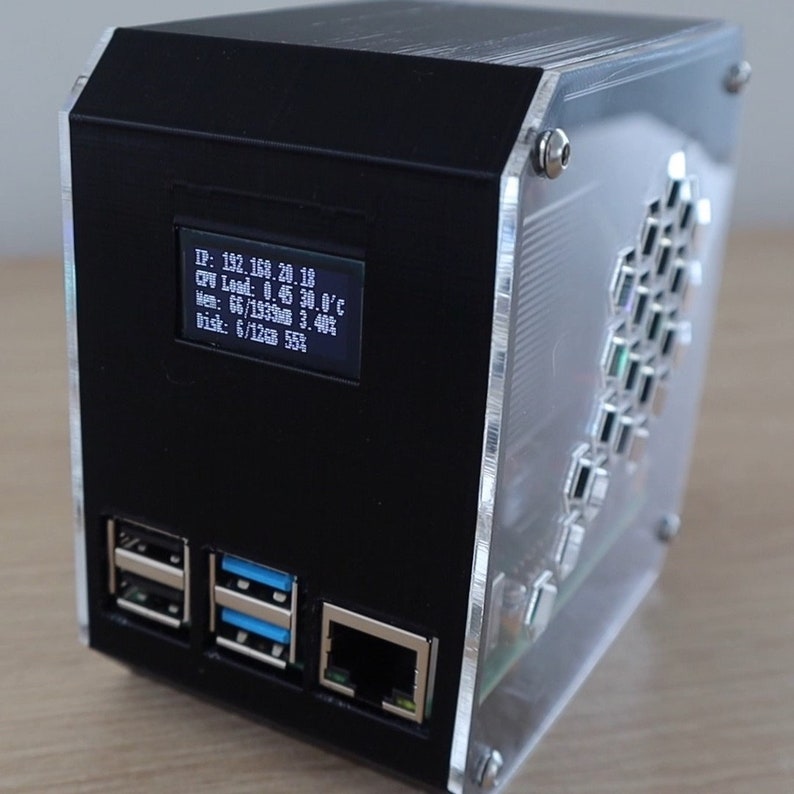 Raspberry Pi 4B Desktop Computer Case Etsy