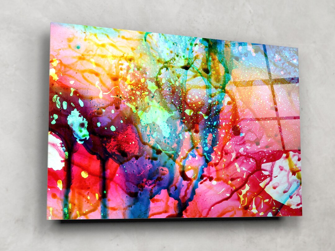 Abstract Art Tempered Glass Printing Wall Art , Extra Large Wall Art