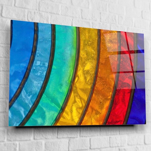 Dandelion Flower Tempered Glass Printing Wall Art Extra Etsy