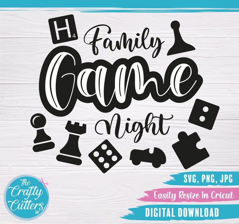 Family Game Night SVG SVG Cutting File Game Night Digital - Etsy