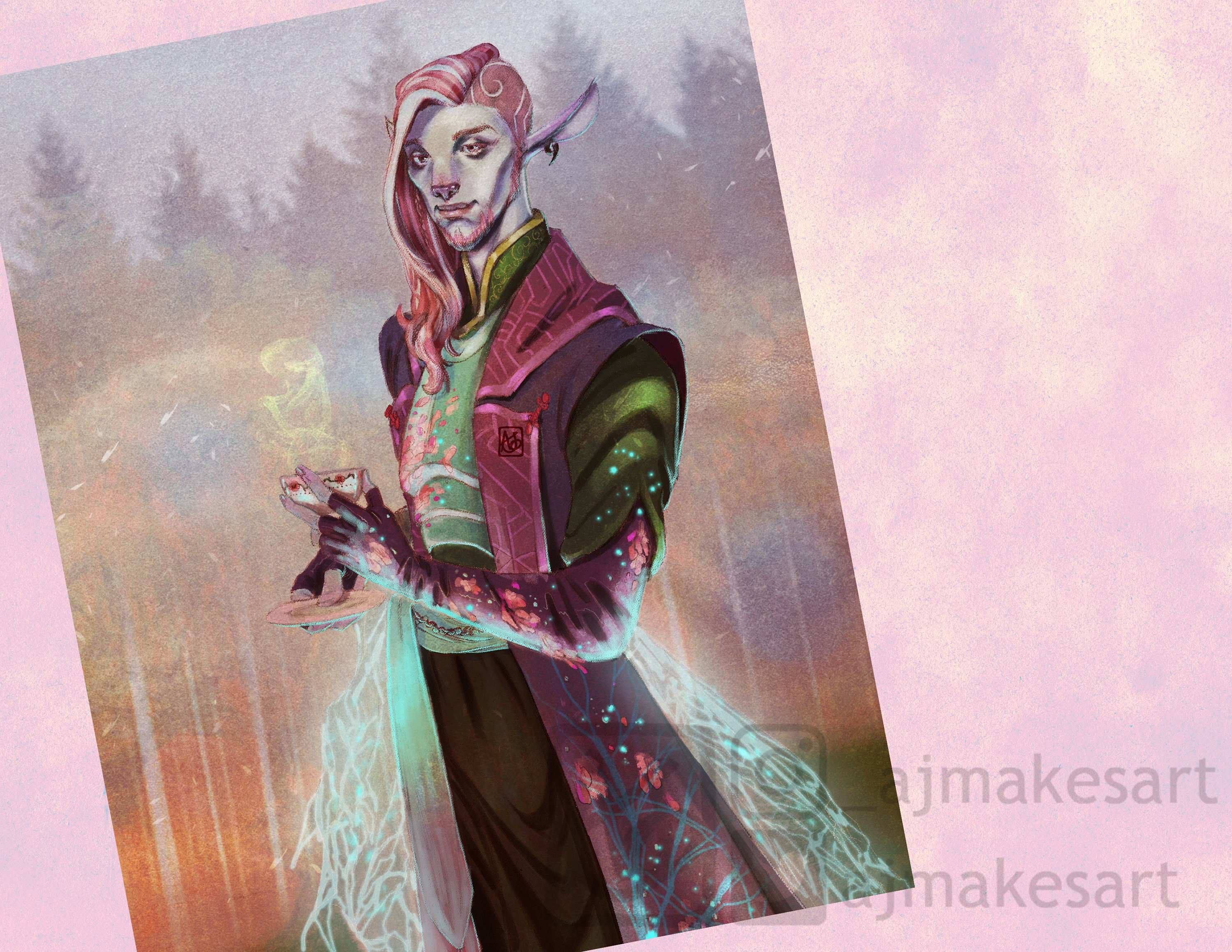 Caduceus Clay Fan Art Print Critical Role Fan Art Print Etsy