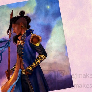 Beauregard Lionette Fan Art Print, Critical Role Beau Art Print