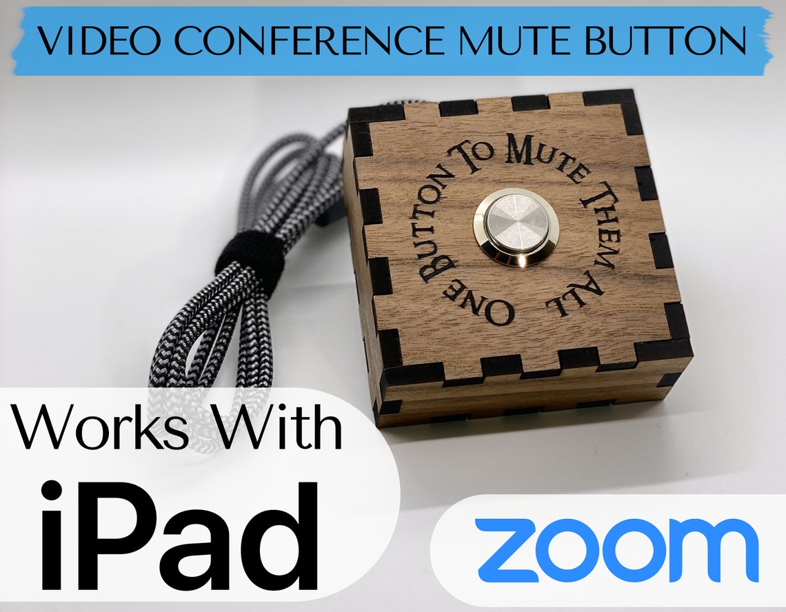 Zoom Mute for iPad One Button to Mute Them All Etsy