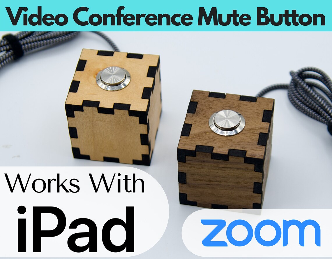 Zoom Mute Button for iPad Mute Cube Etsy