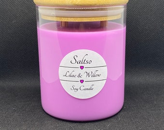 Lilac & Willow 10oz Wooden Wick Soy Candle