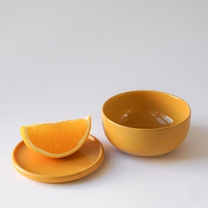 Small bowl | yellow | Ceramic jar without/with lid | Butter dish | Crockery handmade | Ceramics from Germany | Housewarming gift