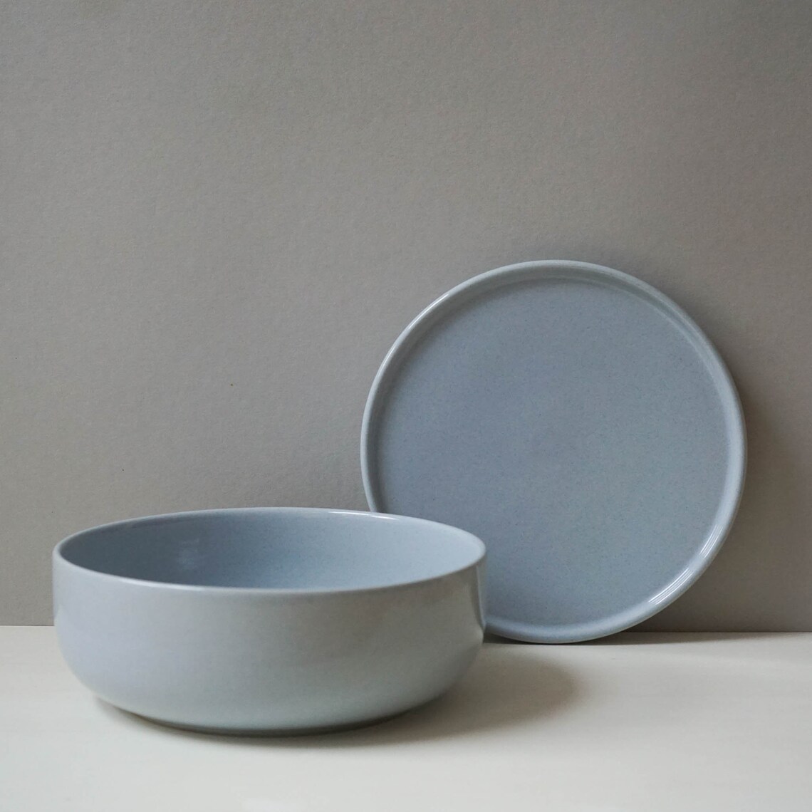 Ceramic bowl grey 600ml Ceramic plate handmade modern Etsy
