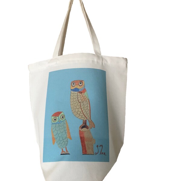 Large white tote bag, heavy duty canvas cotton bag, reusable bag, bag with zipper and small inner pocket, Image design by Jerry’s artwork,