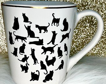 Cats Coffe Cup, Cat Lover Gift