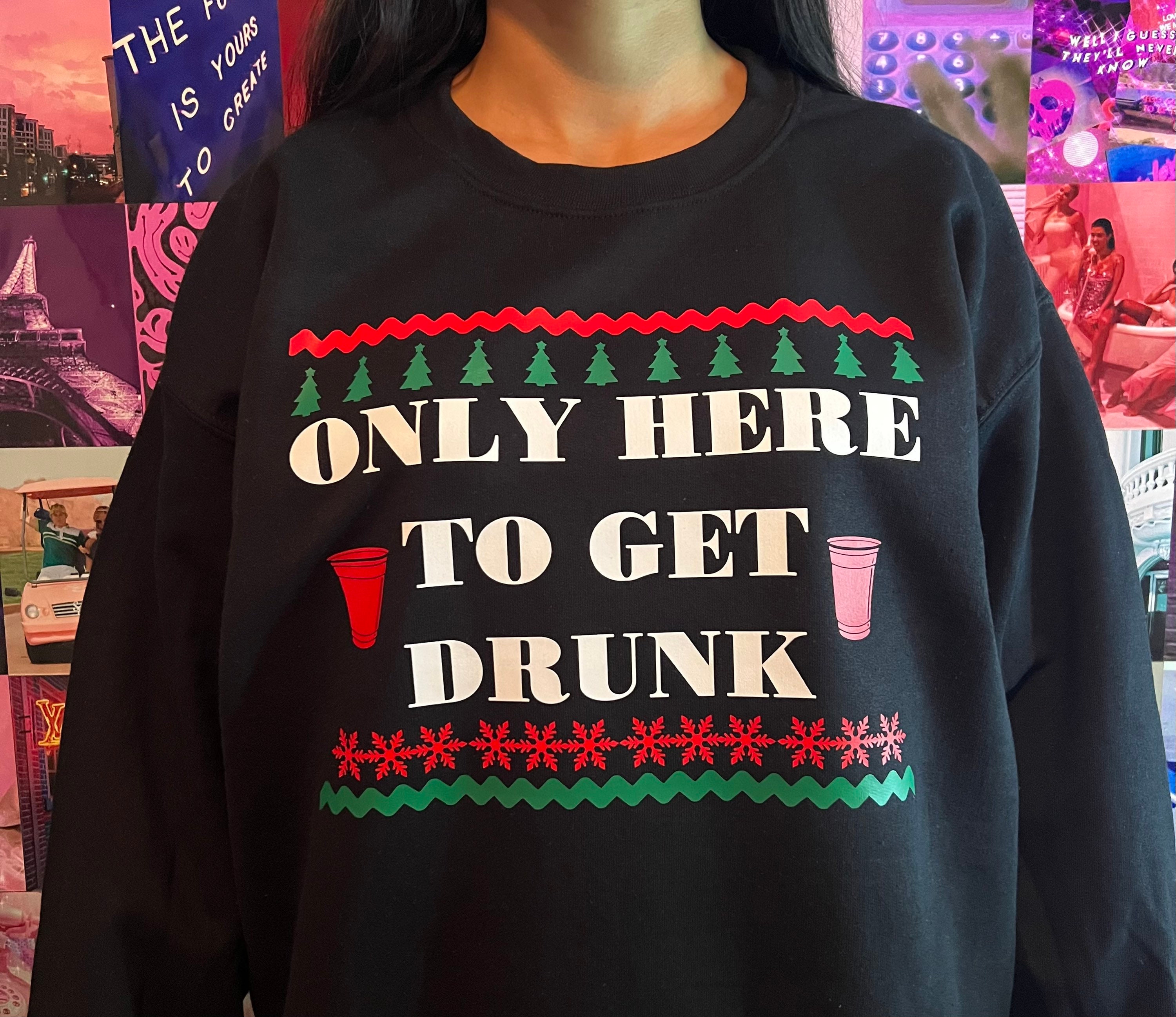 Drunk Christmas Sweater - Etsy