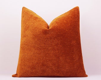 Cinnamon Copper Velvet Pillow Cover,Teddy Throw Pillow, Velvet Throw Pillow,Iridescent Textured Pillow Cover,Gift Pillow 18x18 20x20 22x22