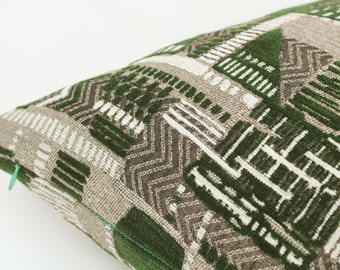 Green-Brown Velvet Pillow Cover,Colorful Throw Pillow, Velvet Throw Pillow,Textured Pillow Cover,Gift Pillow 20x20 22x22 24x24 Pillow Case
