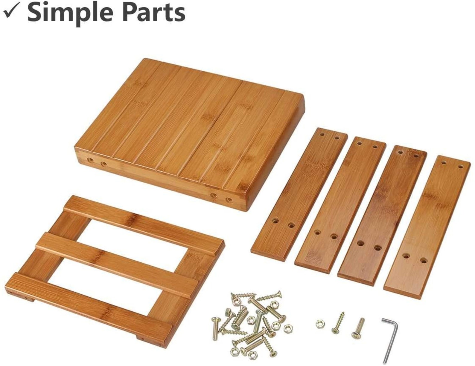 Taburete de paso de bambú banco de zapatos taburete de pie | Etsy