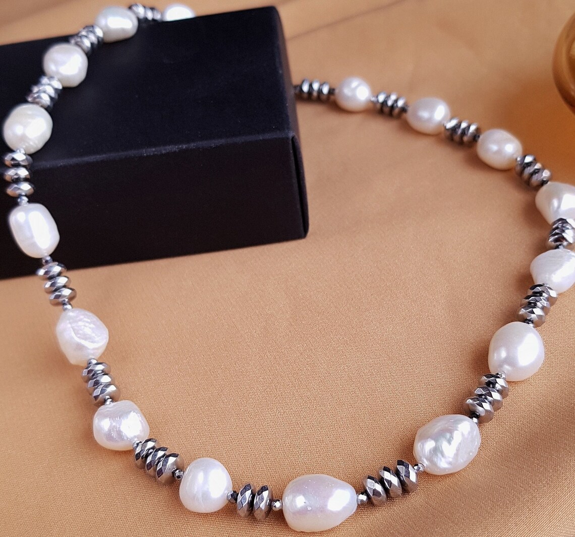 Delicate pearl choker Urban necklace Cocktail necklace Etsy