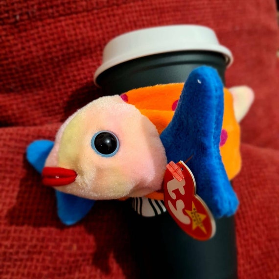 Ty Beanie Baby Lips the Fish Coffee Cup Cosy Cozy Etsy