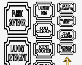 Décalcomanies d’étiquettes de blanchisserie - ÉTIQUETTES SEULEMENT