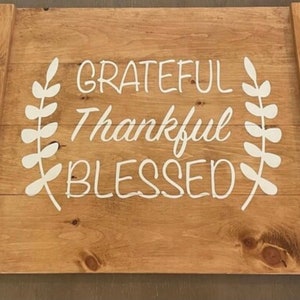 Couvercle de cuisinière / Planche de nouilles - Grateful Thankful Blessed / couvercle de four
