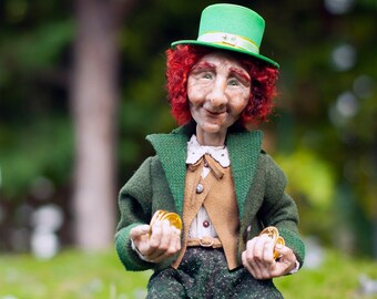 アイルランド限定チーキー CHEEKY LITTLE LEPRECHAUN Fantasy Troll, Irish Lucky Leprechaun, Good Luck Duendes, St
