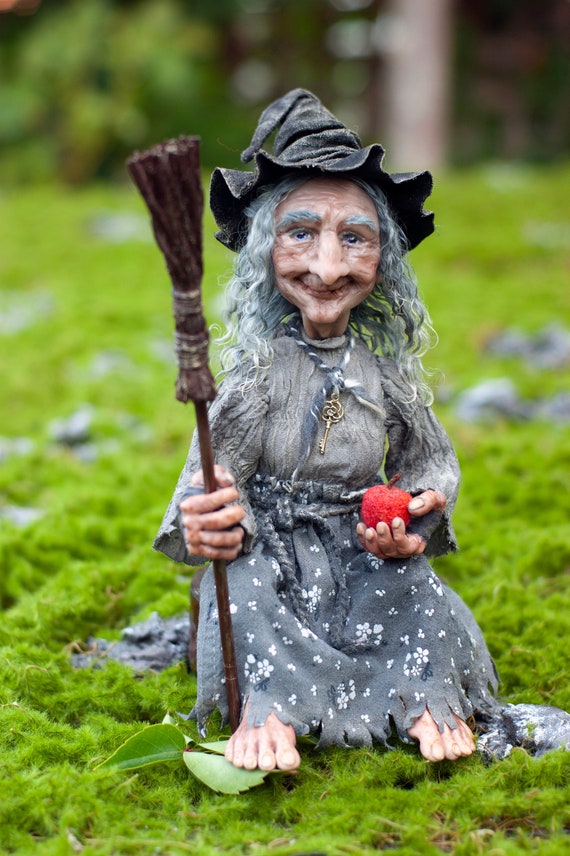 The Fairytale Befana Whimsical Fantasy Doll Forest Witch Art - Etsy