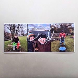 Imán para papá, imán para nevera con foto, regalo de cumpleaños para papá de los niños, regalo con foto personalizado para la hija, regalo para papá del hijo, regalo de Navidad