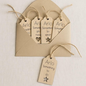 Personalisierte fünf Geschenkregel Tags, Weihnachtsgeschenk Regel Tags, etwas, das Sie tragen wollen, brauchen Sie lesen, Weihnachtsgeschenk Tags für Kinder, Geschenkideen