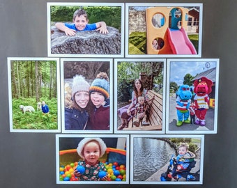 Refrigerator Magnet Set, Custom Photo Magnet, Fridge Tiles, Personalised Photo Gifts for Grandma, Besties Gifts, Auntie Gift from Nephew