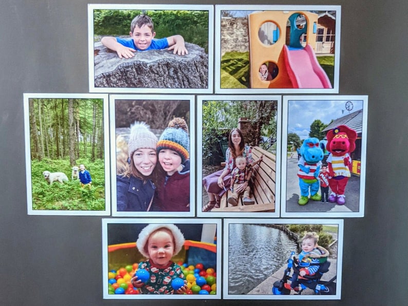 Foto-Kühlschrankmagnet-Set, benutzerdefinierter Kühlschrankmagnet, Vatertagsgeschenkidee, personalisiertes Bildgeschenk für Mama, einzigartiges Geschenk für den besten Freund Bild 3