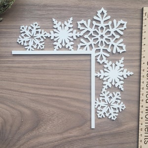 Snowman White Christmas Decoration, Door Trim, Snowflake Ornament, Family Christmas Decoration, Christmas Idea For Kids, Christmas Eve Gifts image 6