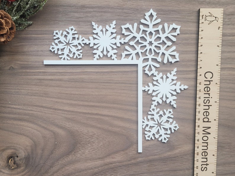 Snowman White Christmas Decoration, Door Trim, Snowflake Ornament, Family Christmas Decoration, Christmas Idea For Kids, Christmas Eve Gifts image 6