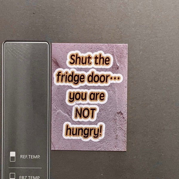 Shut The Door Fridge Magnet, Refrigerator Magnet Funny, Fridge Magnet Quotes, Novelty Gifts for Food Lover, Funny Gifts for Sisters Birthday