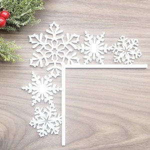 Snowman White Christmas Decoration, Door Trim, Snowflake Ornament, Family Christmas Decoration, Christmas Idea For Kids, Christmas Eve Gifts Snowflake WHITE