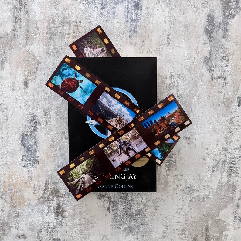 Photo Strip Magnets, Personalised Photo Magnet, Film Roll Refrigerator Magnet, Magnetic Bookmark for Book Lover, Movie Lovers Gift for Him image 1