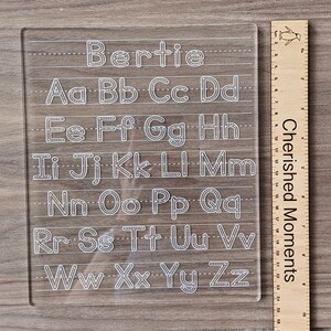 Personalised Alphabet Tracing Board, Kids Learn to Write, Re-usable, Childrens Writing Board, Dry Erase, Educational Letter Tracing Activity image 8