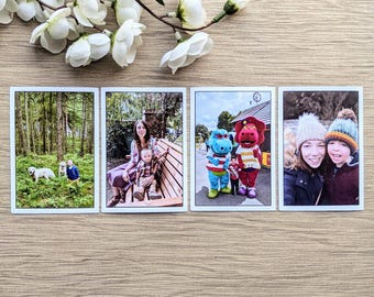 Photo Fridge Magnet Set, Custom Refrigerator Magnet, Christmas Gift Idea, Personalised Picture Gift for Mummy, Unique Gift for Friends