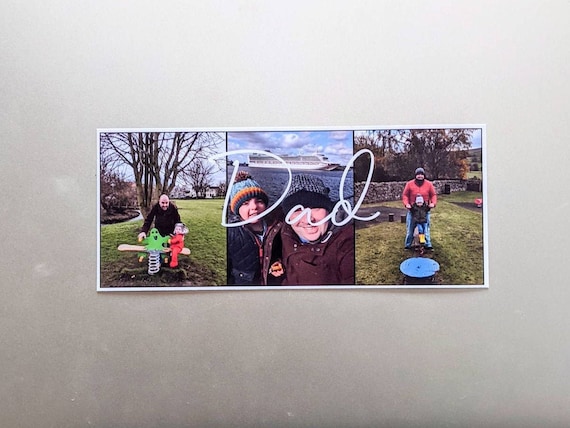Dad Magnet, Photo Fridge Magnet, Dad Birthday Present from Kids, Personalised Photo Gift from Daughter, Daddy Fathers Day Gift From Son,