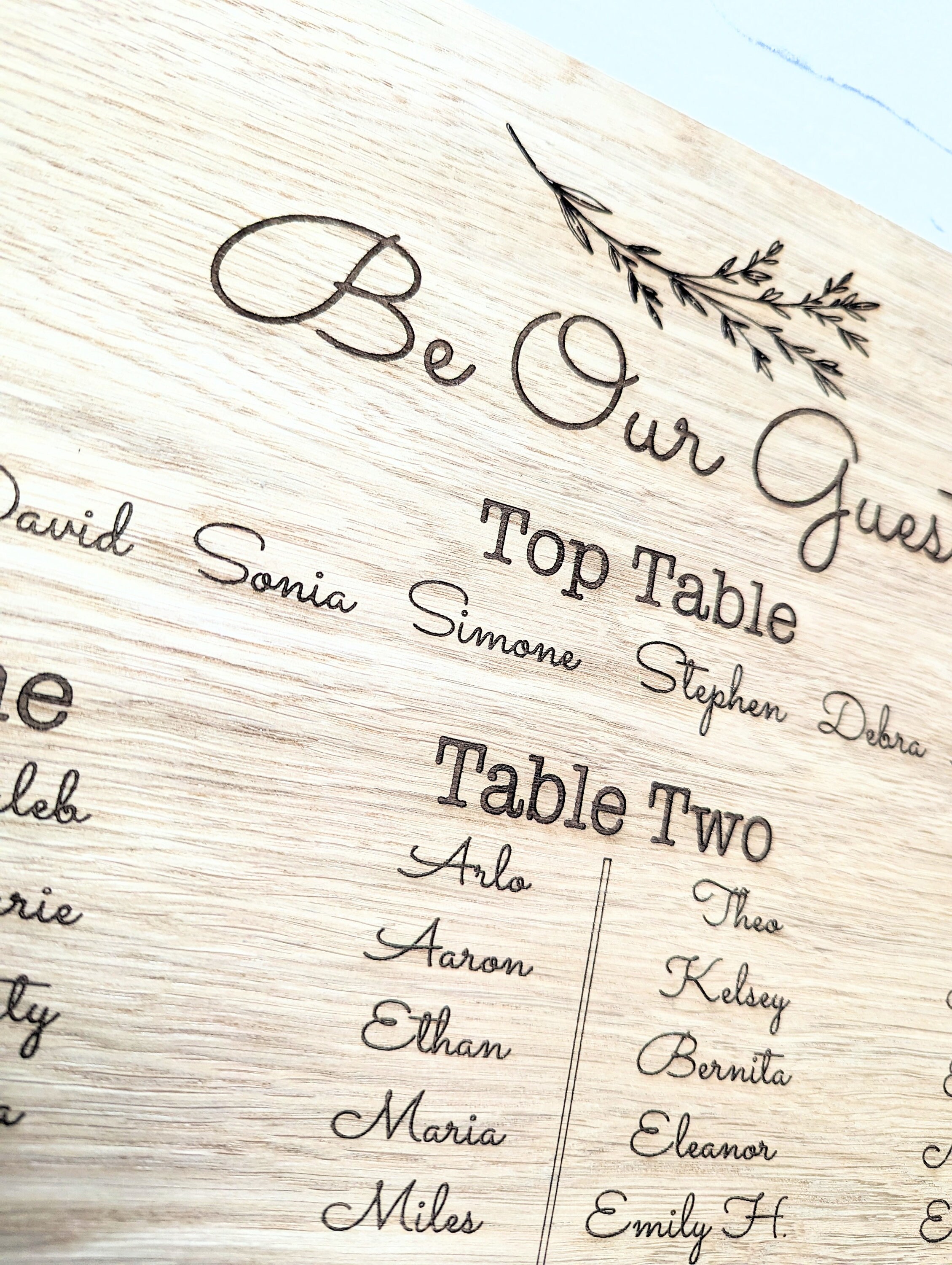 Wedding Table Plan, Wood Wedding Sign, Seating Plan Wedding Sign ...