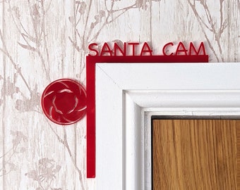 Santa Camera, Door Corner Christmas Decoration For the Home, Indoor Holiday Decor, Christmas ornaments, Family Christmas Decoration For Kids