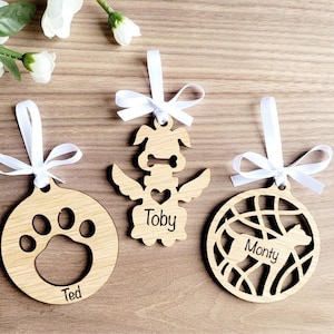 Decoração personalizada para cachorro, enfeite personalizado para cachorro, enfeite de natal para cachorro para mãe, presente para passeador de cachorro, presente para amante de cachorro, presente de natal para cachorro, tio cachorro