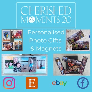 Fridge Tiles, Fridge Magnet Set, Photo Magnet For Fridge, Personalised Photo Gift for New Home, New Mum Gift from Baby, Sister Picture Gift image 9