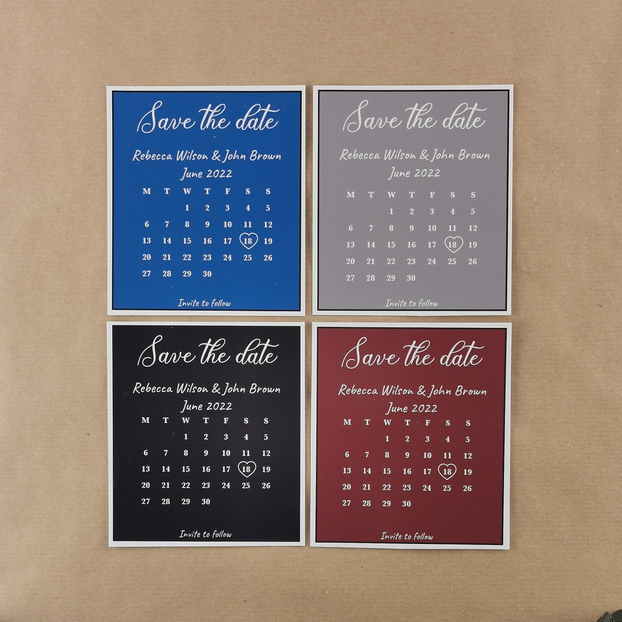 Calendar Save The Date Save the Date Cards Etsy