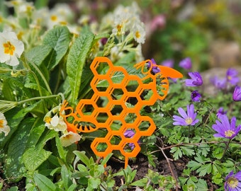 Gartenbienen-Verzierung, Pflanzenmarkierer, Pflanzentopfdekoration, Gartenarbeit-Dekor, Geschenk für Pflanzenliebhaber für Kindermädchen, Garten-Ruhestandsgeschenkidee für ihn