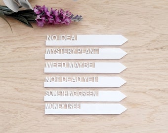 Plant Labels, Funny Garden Signs, Herb And Vegetable Markers, Gardening Presents, Gardening Wife Gift From Husband, Plant Marker for Grandma