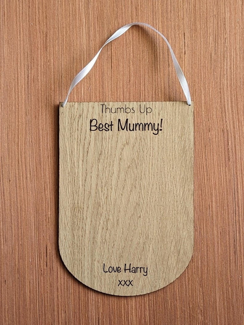 Personalised Handprint Plaque, Hand Print Mothers Day Gift, Kids Hand Print Idea, Mummy Birthday Gift for Wife, Unique Mum Gift From Son image 9
