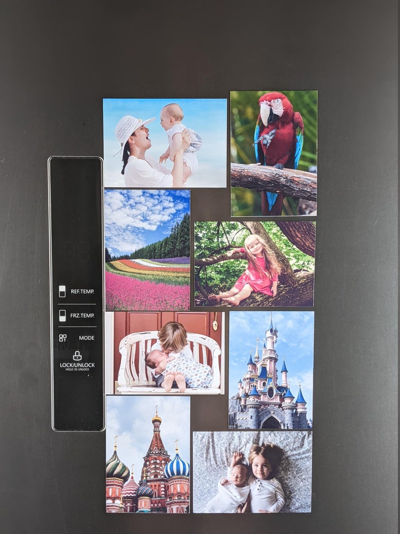 Photo Fridge Magnet Set, Custom Refrigerator Magnet, Fathers Day Gift Idea, Personalised Picture Gift for Mummy, Unique Gift for Best Friend No