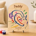 A Drawing For Daddy Personalised Plaque, Made For You Gift, Fathers Day Gift From Daughter, Birthday Gift For Him From Toddler, Meaningful product logo